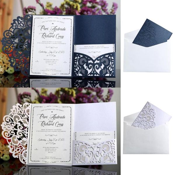 greeting cards 10pcs invitation blue white elegant laser cut wedding card business decor party supplies
greeting cards 10pcs invitation blue white elegant laser cut wedding card business decor party supplies