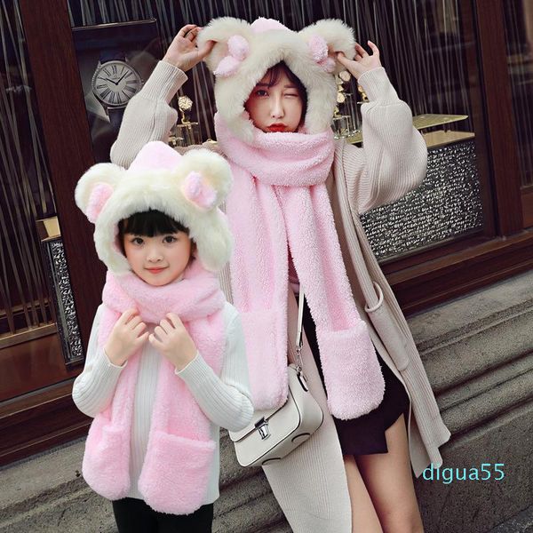 fashion scarves 2021 mother & daughter winter warm women kids hat scarf and glove comfortable faux fur scarfs set family matching, Blue;gray
fashion scarves 2021 mother & daughter winter warm women kids hat scarf and glove comfortable faux fur scarfs set family matching, Blue;gray