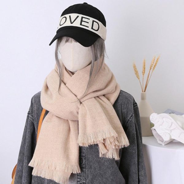 scarves fbmql scarf women winter all-match spring and autumn bib pure color dual-use knitted long shawl students, Blue;gray
scarves fbmql scarf women winter all-match spring and autumn bib pure color dual-use knitted long shawl students, Blue;gray