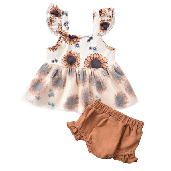 2pcs summer toddler infant baby girl cotton outfits set floral dress shorts cute clothes clothing sets, White
2pcs summer toddler infant baby girl cotton outfits set floral dress shorts cute clothes clothing sets, White