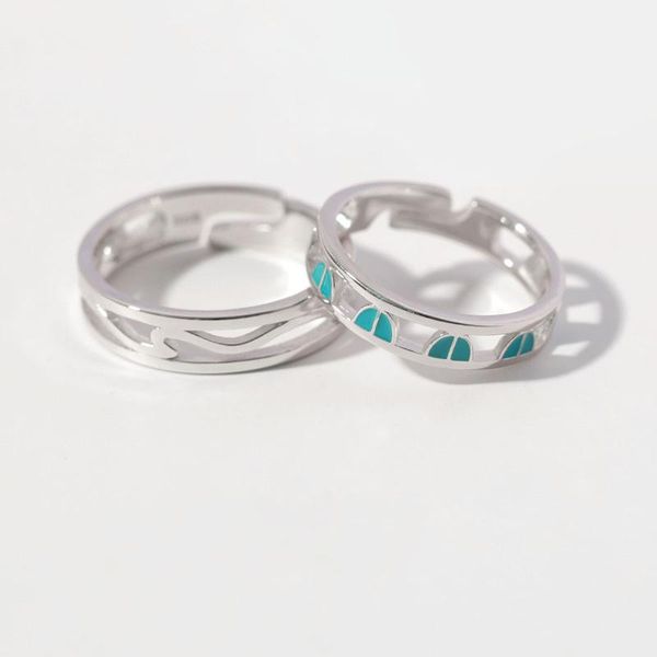 wedding rings original design couple silver blue drop glaze valentine's day gift present promise ring, Slivery;golden
wedding rings original design couple silver blue drop glaze valentine's day gift present promise ring, Slivery;golden