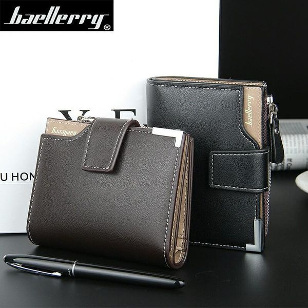 wallets baellerry business men's wallet short vertical male coin purse casual multi-function card holders bag zipper buckle folding, Red;black
wallets baellerry business men's wallet short vertical male coin purse casual multi-function card holders bag zipper buckle folding, Red;black