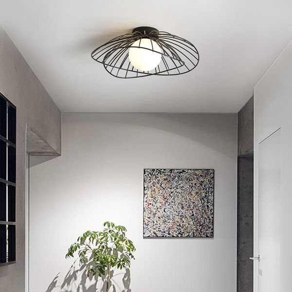 ceiling light nordic creative straw hat glass ball lamp cloakroom balcony aisle corridor panel lamps black or gold lights
ceiling light nordic creative straw hat glass ball lamp cloakroom balcony aisle corridor panel lamps black or gold lights