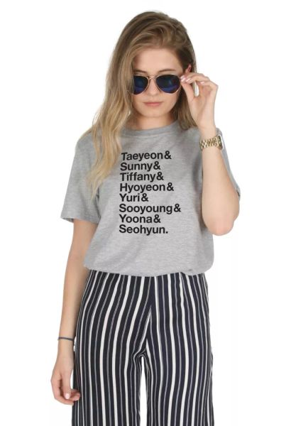 girls generation names t-shirt kpop fangirl kpop taeyeon snsd girl band, White;black
girls generation names t-shirt kpop fangirl kpop taeyeon snsd girl band, White;black