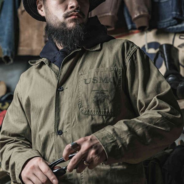 downs Bronson USMC P-41 HBT Unifrom Pacific War Utility Combat Jacket For Men Army Green, Black
downs Bronson USMC P-41 HBT Unifrom Pacific War Utility Combat Jacket For Men Army Green, Black