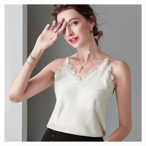 camis women's lace stitching silk strap v-neck embroidered ee bottoming shirt solid color vest female 2021 fashion style, White
camis women's lace stitching silk strap v-neck embroidered ee bottoming shirt solid color vest female 2021 fashion style, White