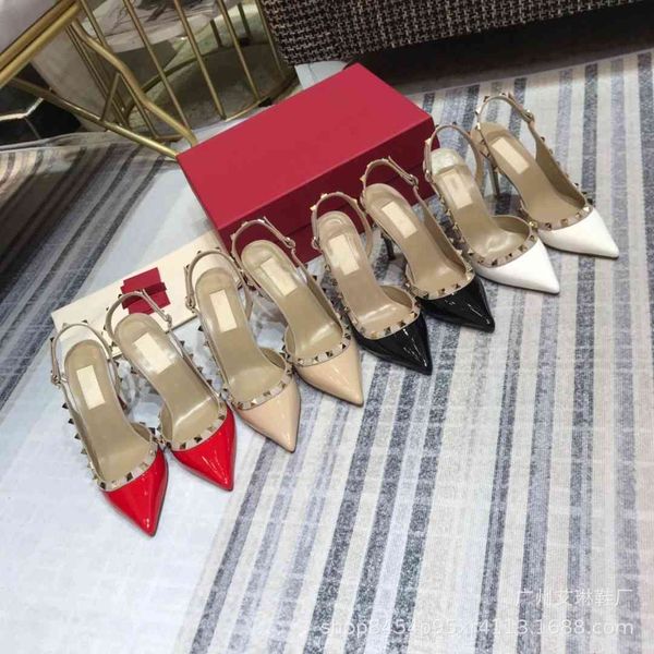 shoes autumn and summer pointed high heels air measurement rivet belt buckle fashion casual sandals women outlets, Black
shoes autumn and summer pointed high heels air measurement rivet belt buckle fashion casual sandals women outlets, Black