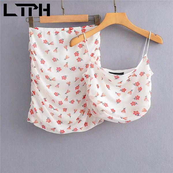 resort style floral folds skirts set women outfits camisole high waist package hip skirt 2 pieces sets summer 210427, White
resort style floral folds skirts set women outfits camisole high waist package hip skirt 2 pieces sets summer 210427, White