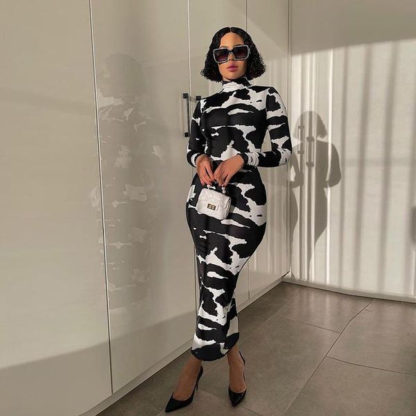 casual dresses coffee women high neck long sleeve bodycon dress autumn print for female black clubwear party maxi, Black;gray
casual dresses coffee women high neck long sleeve bodycon dress autumn print for female black clubwear party maxi, Black;gray