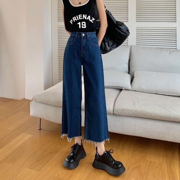 women's jeans 145 short cropped pants spring and autumn loose slightly chubby straight wide-leg high waist 150cm, Blue
women's jeans 145 short cropped pants spring and autumn loose slightly chubby straight wide-leg high waist 150cm, Blue