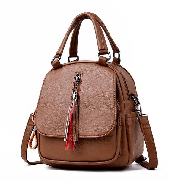 backpack 2021 fall/winter soft leather shoulder bag women's fashion casual three-purpose messenger ladies handbag
backpack 2021 fall/winter soft leather shoulder bag women's fashion casual three-purpose messenger ladies handbag