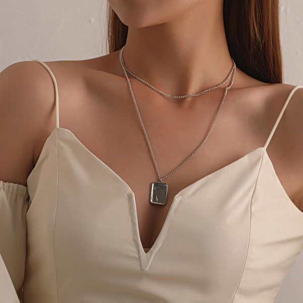 chains vintage multilayered choker geometric pendant chain necklace for women gold silver color metal necklaces fashion jewelry gift
chains vintage multilayered choker geometric pendant chain necklace for women gold silver color metal necklaces fashion jewelry gift