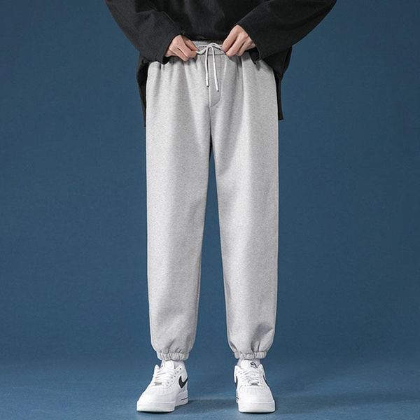 men's pants sports autumn and winter leisure plus velvet thick solid color trousers loose leg bloomers, Black
men's pants sports autumn and winter leisure plus velvet thick solid color trousers loose leg bloomers, Black