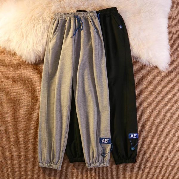 women's pants & capris zoki 100% cotton women sweatpants ankle-length fall thin harem elastic waist black fashion letter casual joggers, Black;white
women's pants & capris zoki 100% cotton women sweatpants ankle-length fall thin harem elastic waist black fashion letter casual joggers, Black;white
