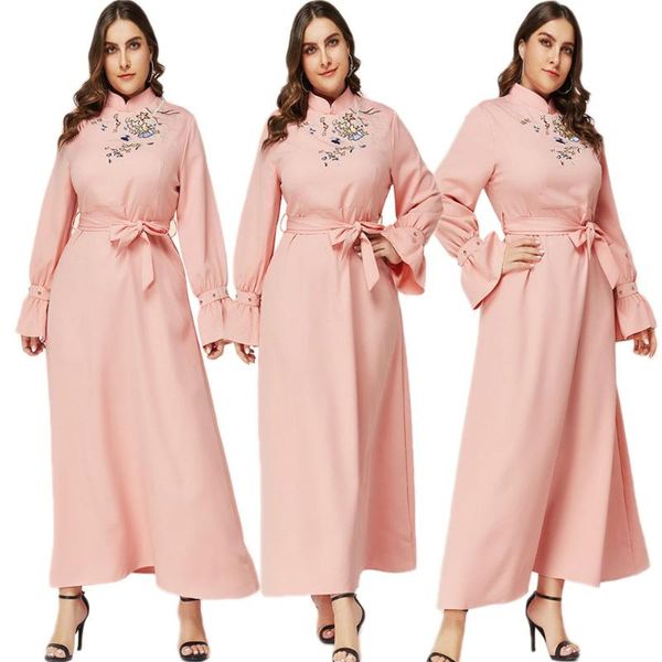 ethnic clothing middle east muslim embroidery long dress arabic abaya islamic women flare sleeve maxi robe kaftan loose ramadan plus size, Red
ethnic clothing middle east muslim embroidery long dress arabic abaya islamic women flare sleeve maxi robe kaftan loose ramadan plus size, Red