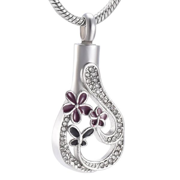 pendant necklaces stainless steel cremation jewelry for women keepsake urn hold ashes purple flower with butterlfy teardrop, Silver
pendant necklaces stainless steel cremation jewelry for women keepsake urn hold ashes purple flower with butterlfy teardrop, Silver