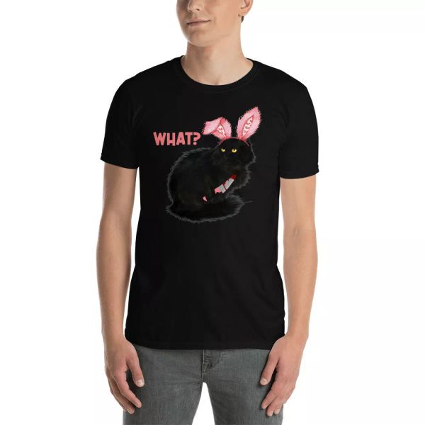 what funny easter day bunny black murderous cat with knife cat lover t-shirt, White;black
what funny easter day bunny black murderous cat with knife cat lover t-shirt, White;black