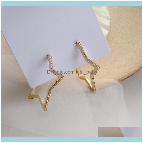 jewelrymetal exaggerated rhinestone pentagram charm earrings for women girls fashion jewelry aessories hoop & hie drop delivery 2021 zwbsd, Golden;silver
jewelrymetal exaggerated rhinestone pentagram charm earrings for women girls fashion jewelry aessories hoop & hie drop delivery 2021 zwbsd, Golden;silver