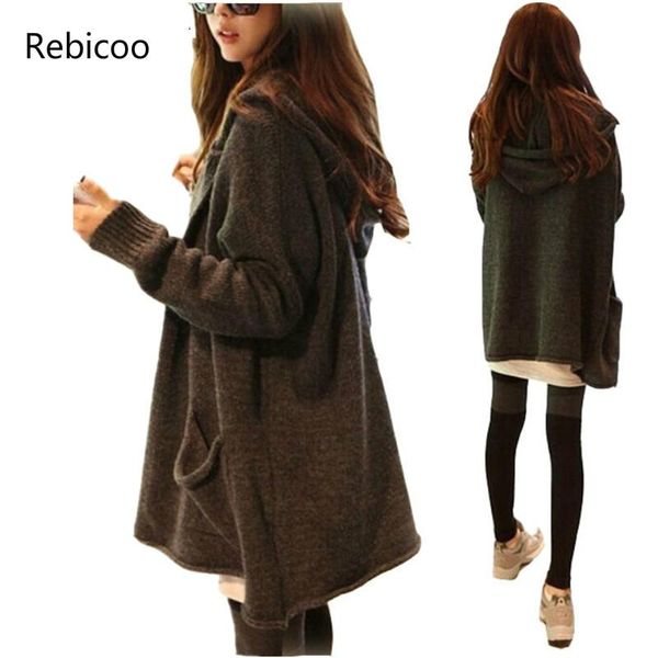 women's sweaters 2021 fashion women autumn selling cardigan full sleeve long loose knitted hooded sweater for young lady, White;black
women's sweaters 2021 fashion women autumn selling cardigan full sleeve long loose knitted hooded sweater for young lady, White;black