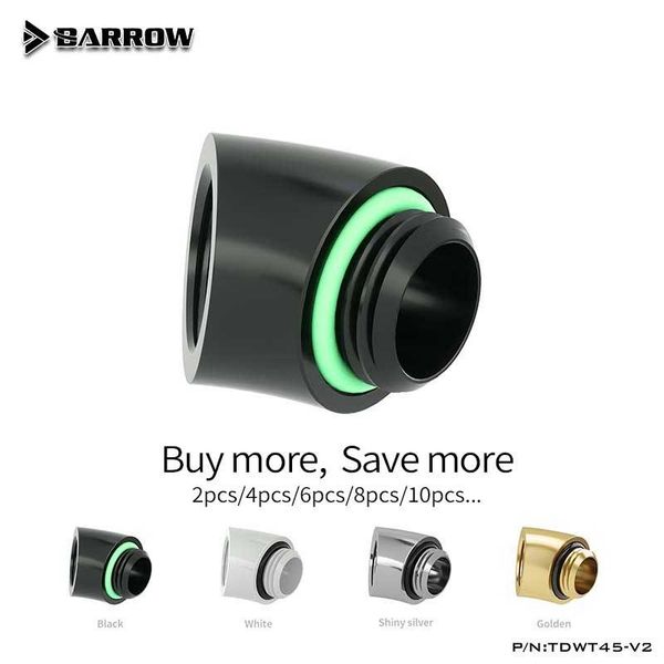 barrow tdwt45-v2,black/white/silver/gold brass g1/4 thread 45 degree fitting adapte for water cooler pc fans & coolings
barrow tdwt45-v2,black/white/silver/gold brass g1/4 thread 45 degree fitting adapte for water cooler pc fans & coolings