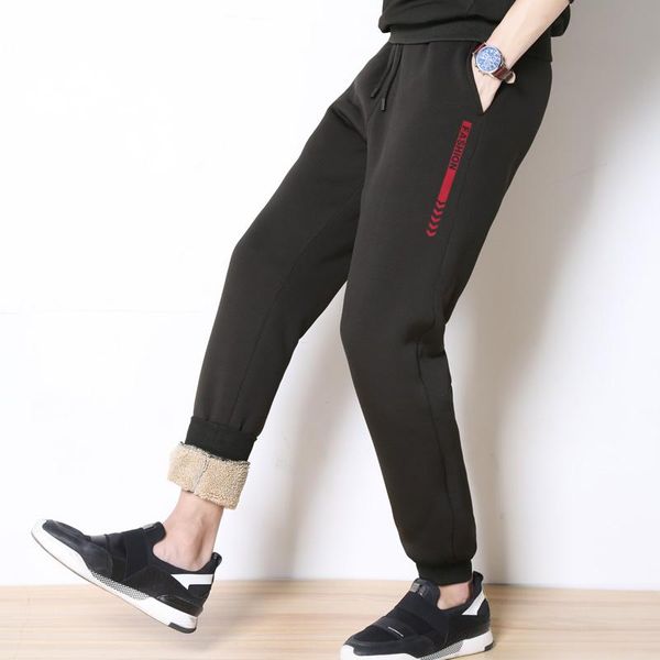 sweatpant pants for men winter cashmere harem warm men's velvet thick lambskin loose trousers, Black
sweatpant pants for men winter cashmere harem warm men's velvet thick lambskin loose trousers, Black