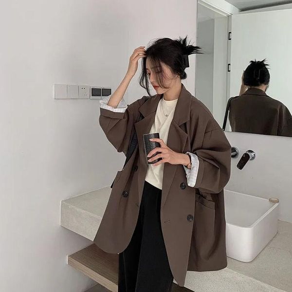 women's suit jacket spring and autumn long-sleeved loose thin fashion casual small suits & blazers, White;black
women's suit jacket spring and autumn long-sleeved loose thin fashion casual small suits & blazers, White;black