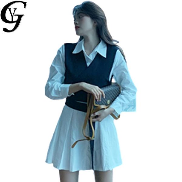autumn shirt dress women 2 piece suit work wear office ladies cotton midi elegant white black robe femme casual dresses, Black;gray
autumn shirt dress women 2 piece suit work wear office ladies cotton midi elegant white black robe femme casual dresses, Black;gray