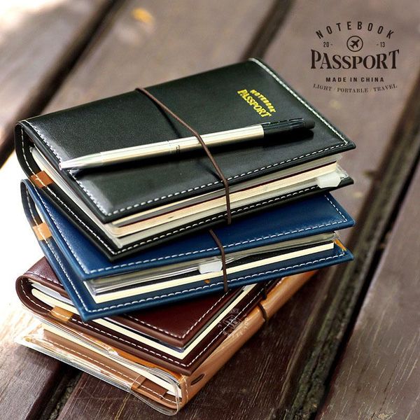 sharkbang tn pu leather passport notebook journals agenda planner gift set gird bandage travelers dairy book stationery notepads, Purple;pink
sharkbang tn pu leather passport notebook journals agenda planner gift set gird bandage travelers dairy book stationery notepads, Purple;pink