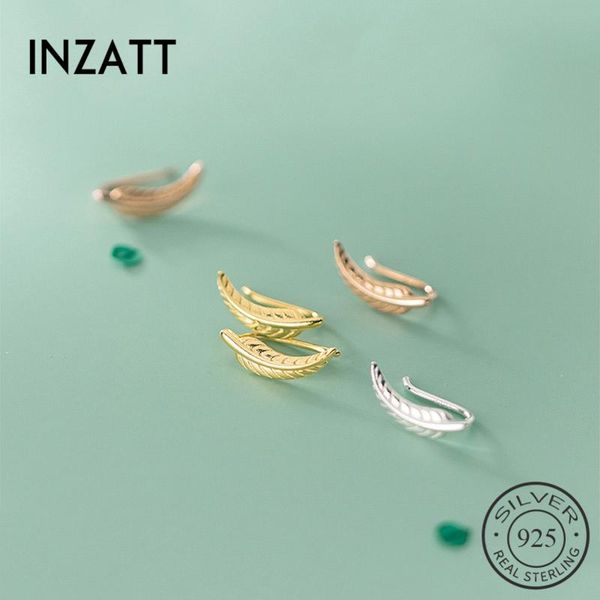 inzareal 925 sterling silver feather stud earrings for fashion women party fine jewelry hiphop minimalist accessories, Golden;silver
inzareal 925 sterling silver feather stud earrings for fashion women party fine jewelry hiphop minimalist accessories, Golden;silver