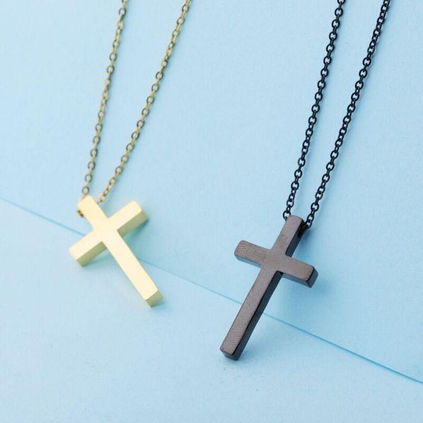 chains cross fashion simple pendant necklace classic gold jewelry men's women's punk hip hop rock gift hombres, Silver
chains cross fashion simple pendant necklace classic gold jewelry men's women's punk hip hop rock gift hombres, Silver