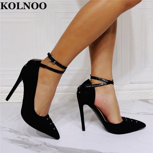 dress shoes kolnoo ladies real pos stiletto heels pumps buckle ankle strap kid-suede pointed-toe daily wear fashion, Black
dress shoes kolnoo ladies real pos stiletto heels pumps buckle ankle strap kid-suede pointed-toe daily wear fashion, Black