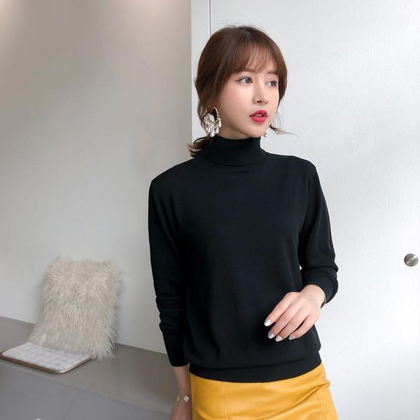winter slim fit female sweater ladies solid color casual warm fashion women women's sweaters, White;black
winter slim fit female sweater ladies solid color casual warm fashion women women's sweaters, White;black