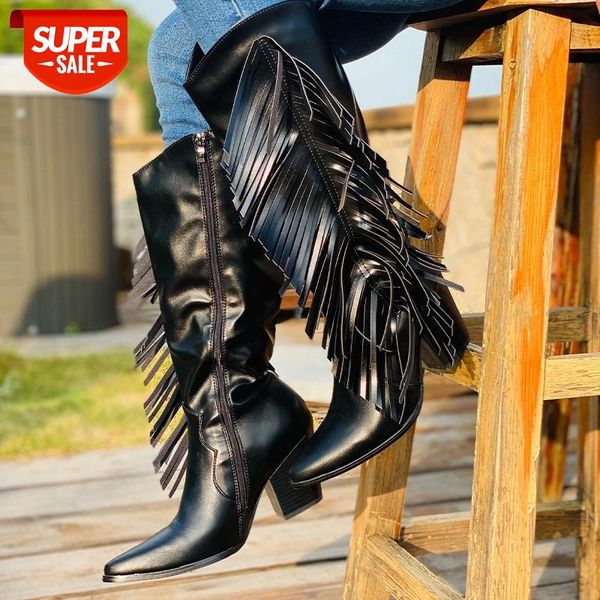 women tassel mid calf boots woman fringe autumn winter high boots ladies pointed toe high heels women's zip shoe drop ship #oy6w, Black
women tassel mid calf boots woman fringe autumn winter high boots ladies pointed toe high heels women's zip shoe drop ship #oy6w, Black
