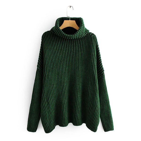 women's sweaters women chic contrast color striped solid knitted sweater pullovers turtleneck 2021 spring arrival, White;black
women's sweaters women chic contrast color striped solid knitted sweater pullovers turtleneck 2021 spring arrival, White;black