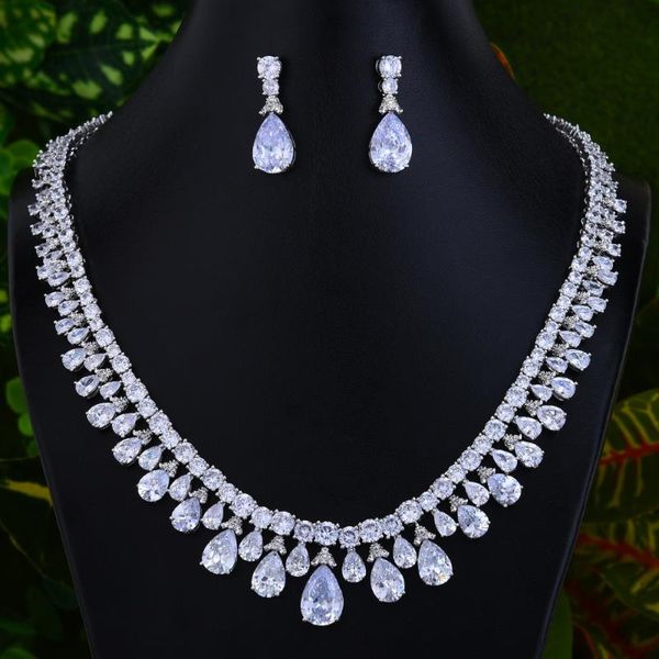 wedding jewelry sets godki gorgeous clear cz crystal necklace earrings for women bijoux delicate luxury shiny set party, Slivery;golden
wedding jewelry sets godki gorgeous clear cz crystal necklace earrings for women bijoux delicate luxury shiny set party, Slivery;golden