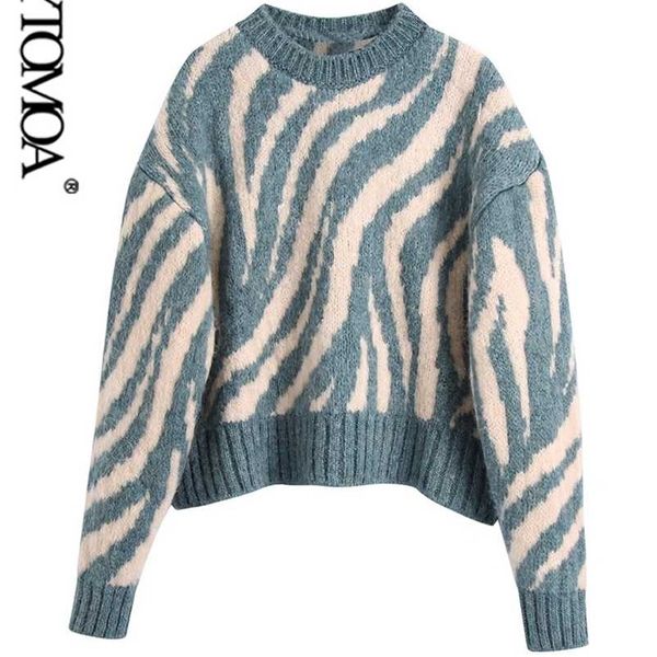 kpytomoa women fashion jacquard animal print loose crop knit sweater vintage o neck long sleeve female pullovers chic 211023, White;black
kpytomoa women fashion jacquard animal print loose crop knit sweater vintage o neck long sleeve female pullovers chic 211023, White;black