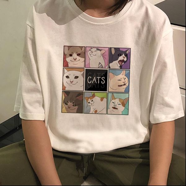 funny cute cat spoof womens t shirt tee casual cartoon loose harajuku summer fashion vintage short sleeve cotton clothes, White
funny cute cat spoof womens t shirt tee casual cartoon loose harajuku summer fashion vintage short sleeve cotton clothes, White