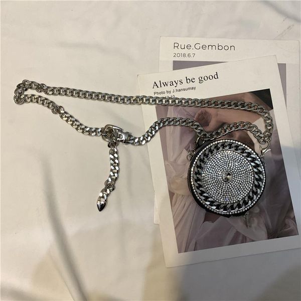 korean shoulder bag fashion metal chain mini women waist funny diamond detachable belt decoration hang purse with dress set bags
korean shoulder bag fashion metal chain mini women waist funny diamond detachable belt decoration hang purse with dress set bags