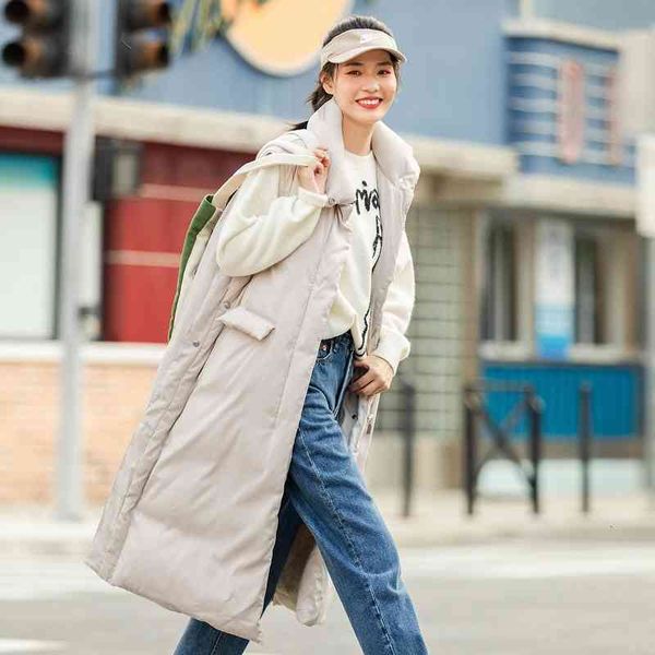 downs winter solid color standing collar snap button back slit pulls the wind warm down jacket vest rein, Black
downs winter solid color standing collar snap button back slit pulls the wind warm down jacket vest rein, Black