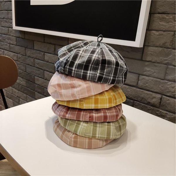 berets british retro plaid beret autumn and winter japanese sweet cute literary painter hat lattice women, Blue;gray
berets british retro plaid beret autumn and winter japanese sweet cute literary painter hat lattice women, Blue;gray