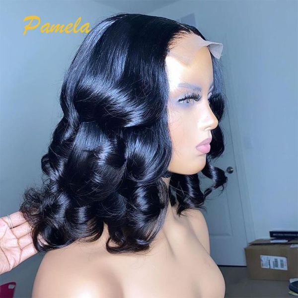 lace wigs 13x4 frontal human hair for black women loose wave short bob front bleached knots deep brazilian, Black;brown
lace wigs 13x4 frontal human hair for black women loose wave short bob front bleached knots deep brazilian, Black;brown