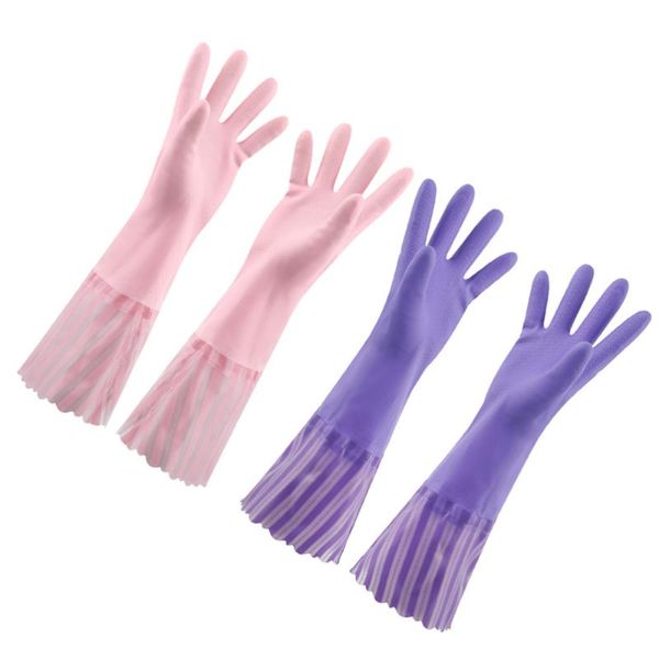 disposable gloves 2 pairs dishwashing thicken kitchen cleaning non-slip housework for home daily use (purple +)
disposable gloves 2 pairs dishwashing thicken kitchen cleaning non-slip housework for home daily use (purple +)