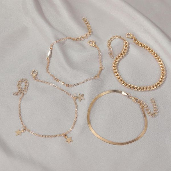 charm bracelets women bangles for girls 4pcs/set romantic jewellery long distance relationship gifts fashion trendy, Golden;silver
charm bracelets women bangles for girls 4pcs/set romantic jewellery long distance relationship gifts fashion trendy, Golden;silver