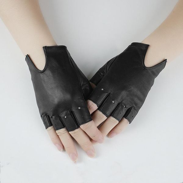 five fingers gloves women' black color natural sheepskin leather half finger female genuine fingerless driving glove r2320, Blue;gray
five fingers gloves women' black color natural sheepskin leather half finger female genuine fingerless driving glove r2320, Blue;gray