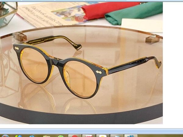 2021 women men fashion sunglasses black yellow plank frame retro round glasses available with box, White;black
2021 women men fashion sunglasses black yellow plank frame retro round glasses available with box, White;black