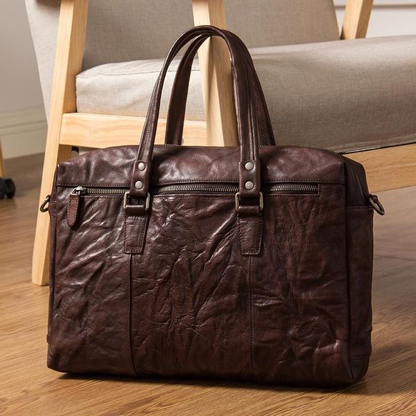 briefcases retro fashion natural genuine leather handbag briefcase men's cowhide shoulder diagonal backpack high capacity computer bag
briefcases retro fashion natural genuine leather handbag briefcase men's cowhide shoulder diagonal backpack high capacity computer bag
