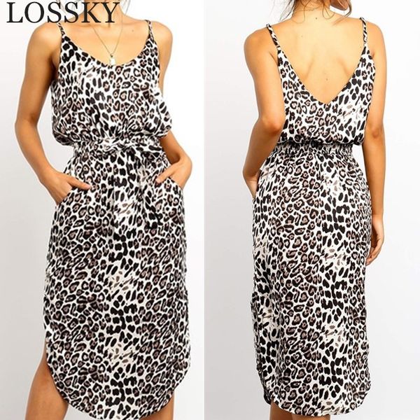 women leopard print summer strap midi dress casual v neck sleeveless pocket belt tunic split elegant party vestidos 210520, Black;gray
women leopard print summer strap midi dress casual v neck sleeveless pocket belt tunic split elegant party vestidos 210520, Black;gray