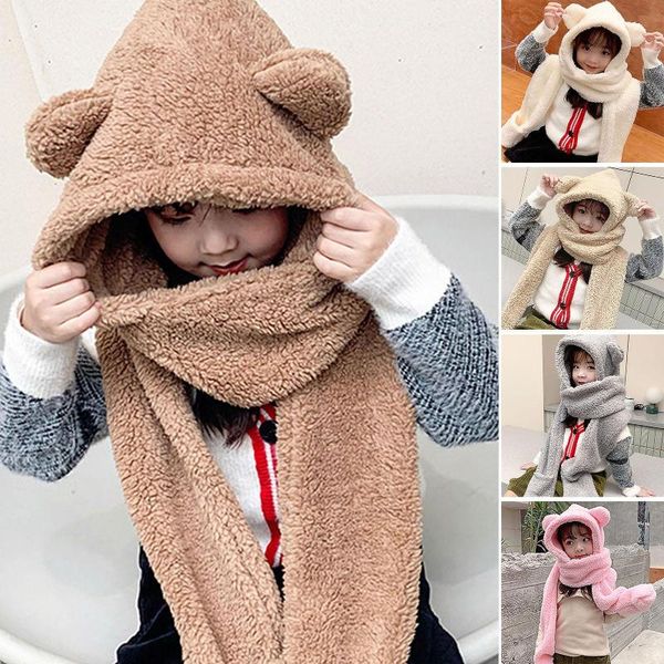 autumn winter warm plush one-piece scarf with hat gloves for women girls cute cartoon cover neck hood all-match scarves, Blue;gray
autumn winter warm plush one-piece scarf with hat gloves for women girls cute cartoon cover neck hood all-match scarves, Blue;gray