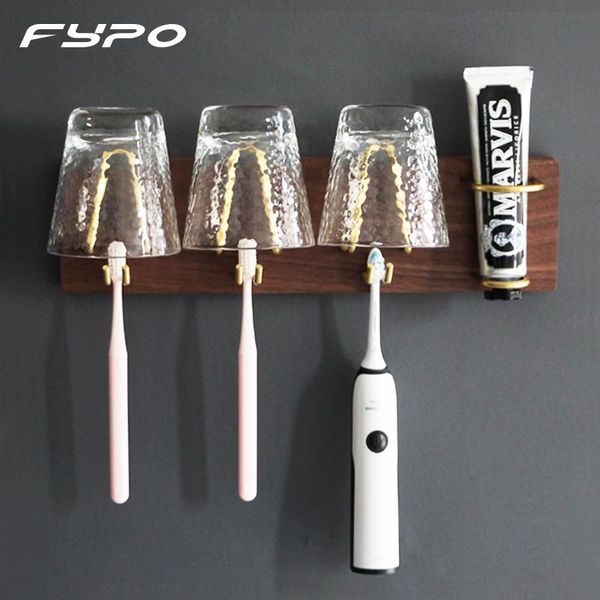 fypo black walnut brass electric toothbrush holder ,wall-mounted mouthwash cup storage rack punching bathroom accessories bath accessor
fypo black walnut brass electric toothbrush holder ,wall-mounted mouthwash cup storage rack punching bathroom accessories bath accessor