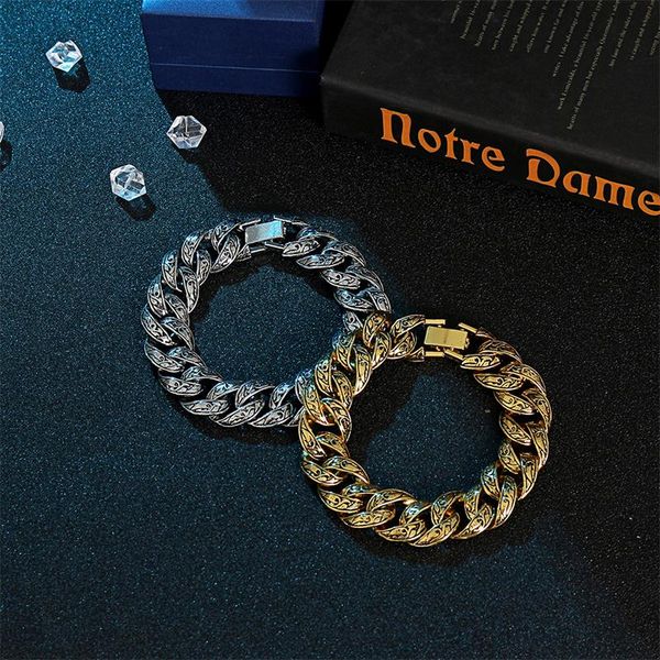 link, chain men bracelets vintage domineering plant pattern thai antique silver color hand male gift hip hop accessories, Black
link, chain men bracelets vintage domineering plant pattern thai antique silver color hand male gift hip hop accessories, Black